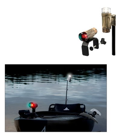 ATTWOOD MARINE Attwood PaddleSport Portable Navigation Light Kit - C-Clamp, Screw Dow 14195-7